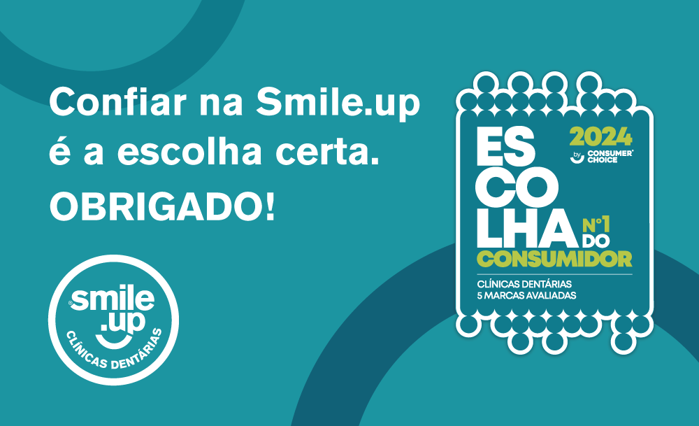 Smile.up eleita "Escolha do Consumidor 2024" na categoria clínicas dentárias